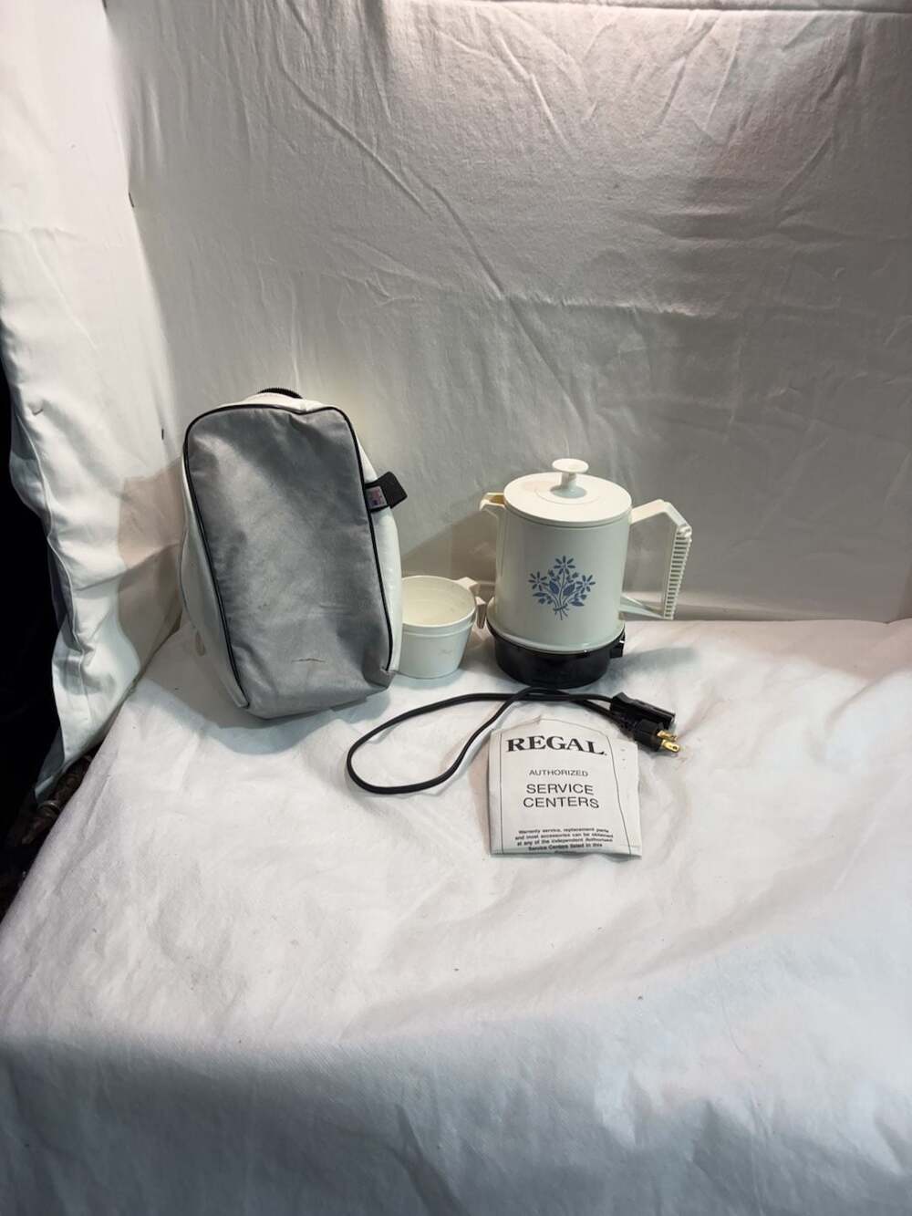 Vintage Regal Poly Perk 2-4 Cup Automatic Percolator Coffee Maker Model 7503